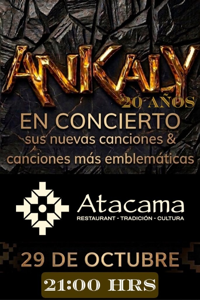 Afiche Ankaly en Concierto